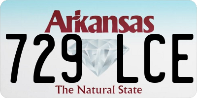AR license plate 729LCE