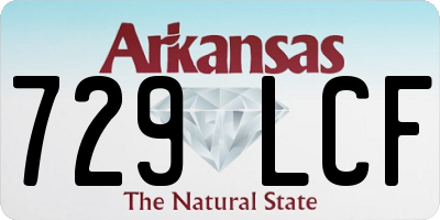 AR license plate 729LCF