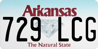 AR license plate 729LCG