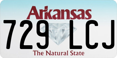 AR license plate 729LCJ