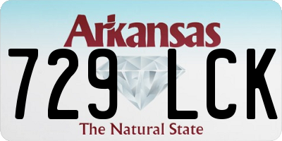 AR license plate 729LCK