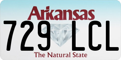 AR license plate 729LCL