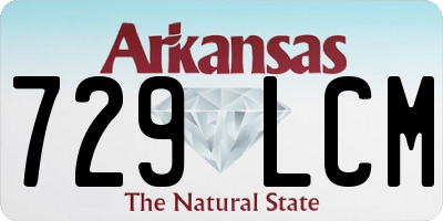 AR license plate 729LCM