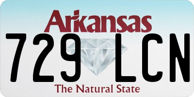 AR license plate 729LCN