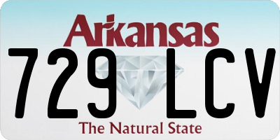 AR license plate 729LCV