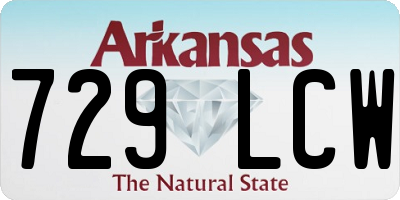 AR license plate 729LCW