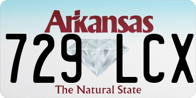 AR license plate 729LCX