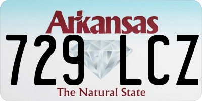 AR license plate 729LCZ