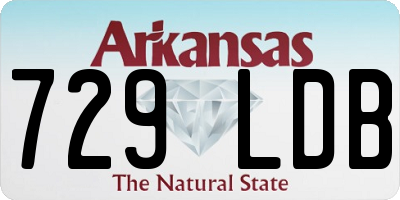 AR license plate 729LDB