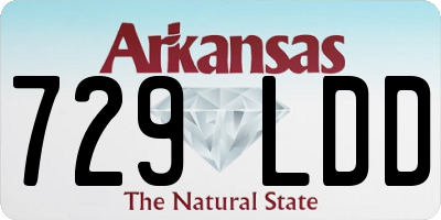 AR license plate 729LDD