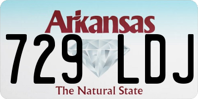 AR license plate 729LDJ
