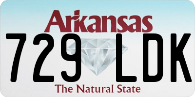 AR license plate 729LDK