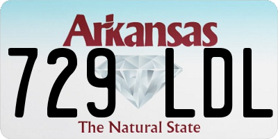AR license plate 729LDL