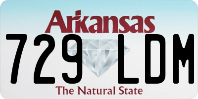 AR license plate 729LDM