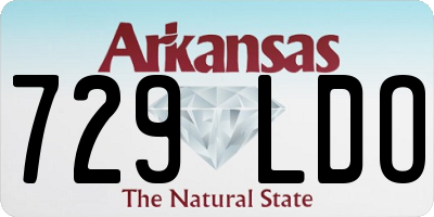AR license plate 729LDO