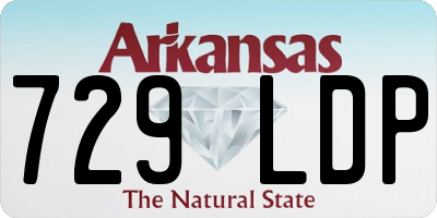 AR license plate 729LDP