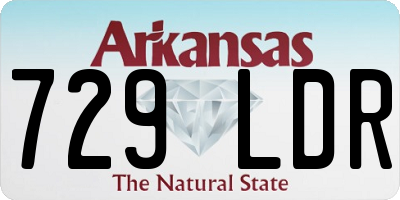 AR license plate 729LDR