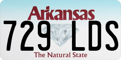 AR license plate 729LDS