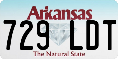 AR license plate 729LDT