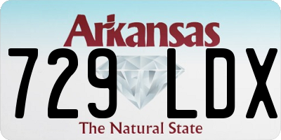 AR license plate 729LDX