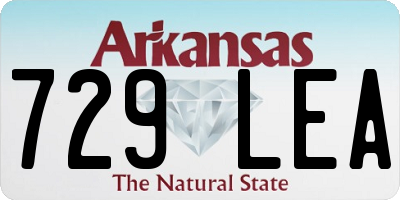 AR license plate 729LEA