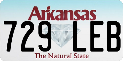 AR license plate 729LEB