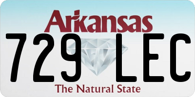 AR license plate 729LEC