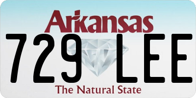 AR license plate 729LEE