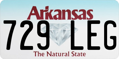 AR license plate 729LEG