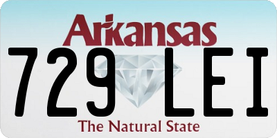 AR license plate 729LEI