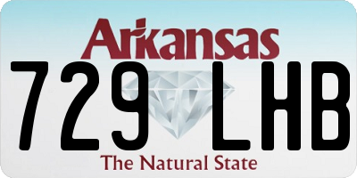 AR license plate 729LHB