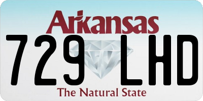 AR license plate 729LHD