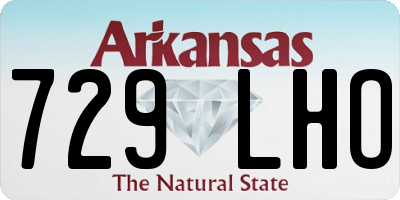 AR license plate 729LHO