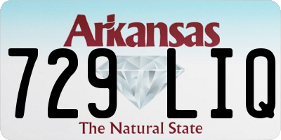AR license plate 729LIQ