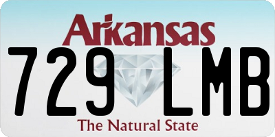 AR license plate 729LMB