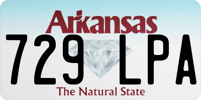 AR license plate 729LPA