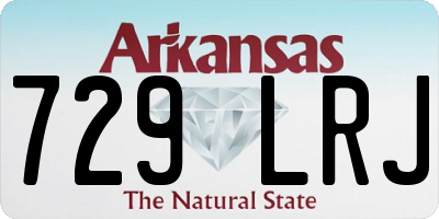 AR license plate 729LRJ