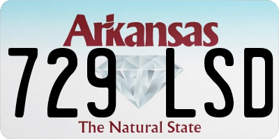 AR license plate 729LSD