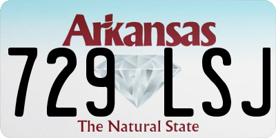 AR license plate 729LSJ