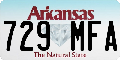 AR license plate 729MFA
