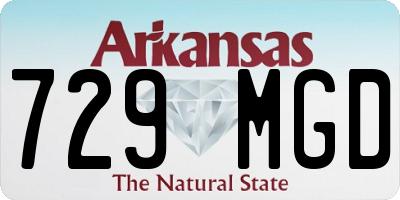AR license plate 729MGD