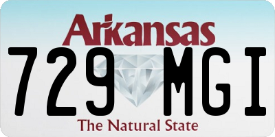 AR license plate 729MGI