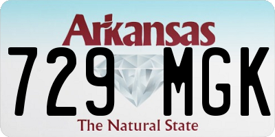 AR license plate 729MGK