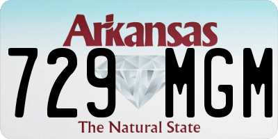 AR license plate 729MGM
