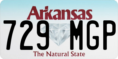 AR license plate 729MGP
