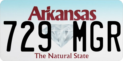 AR license plate 729MGR