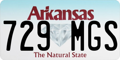 AR license plate 729MGS
