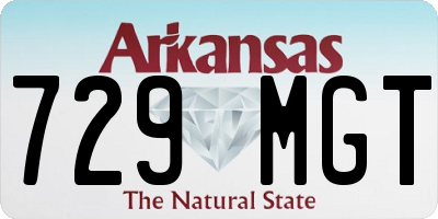 AR license plate 729MGT