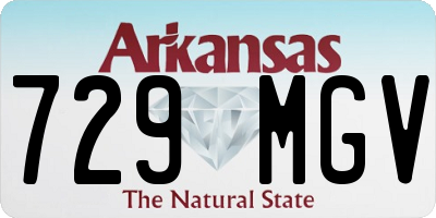 AR license plate 729MGV