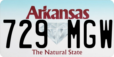 AR license plate 729MGW